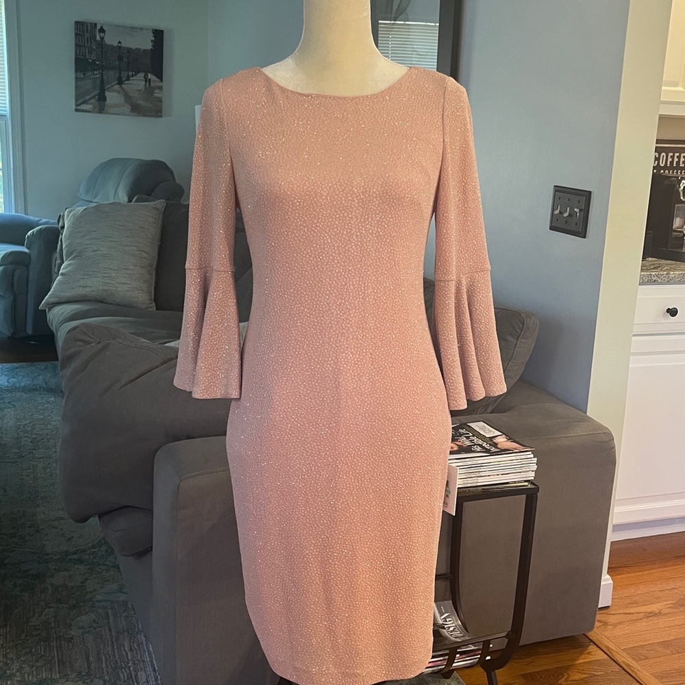NWT Calvin Klein Sparkling Pink Dress